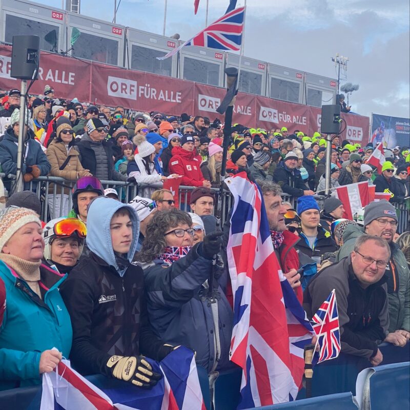 GB ski racing fans. Image © PlanetSKI.